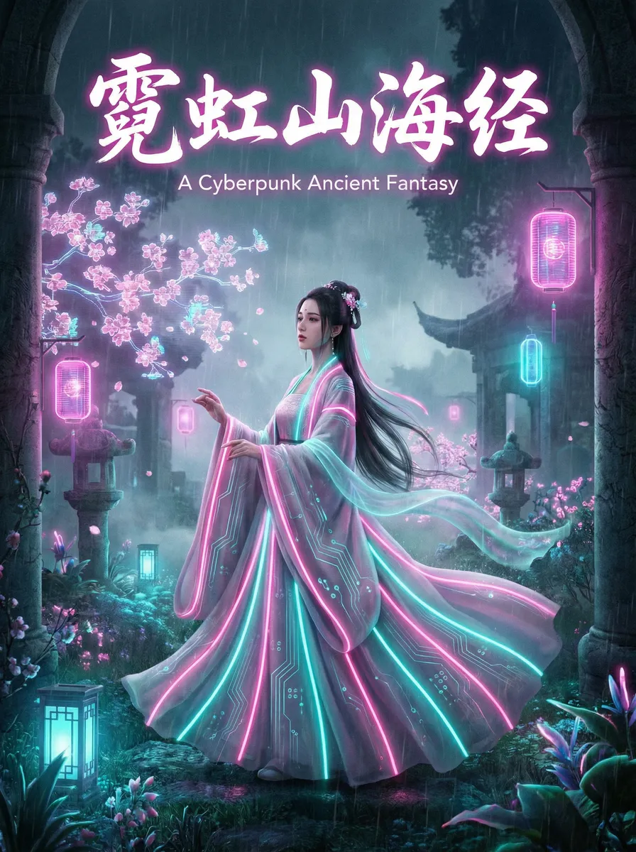 5278在线 古风奇缘短剧 - 霓虹山海经海报